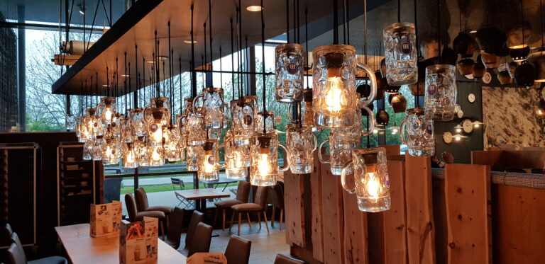 Touch Design restautrant lighting beer glass lighting